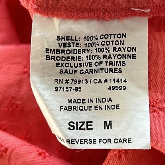 Motherhood Maternity Flower Embroidered Dress Size Medium - Picture 7 of 8